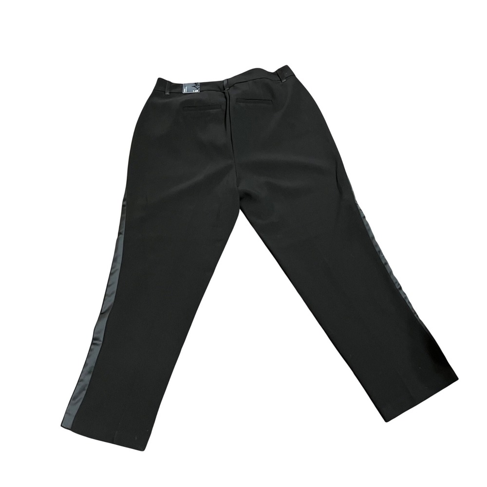 Torrid Black Tuxedo Pants Satin Stripe Straight Leg Trousers 12068430 Size 14R - Picture 2 of 6